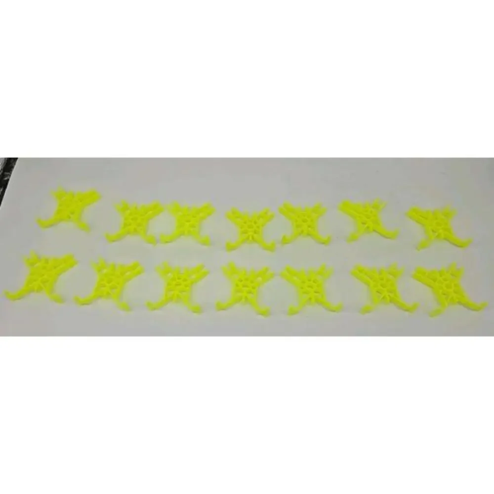 14 Knex Yellow Connectors Cross Tie Roller Coaster Track Part K'nex 91432 Lot